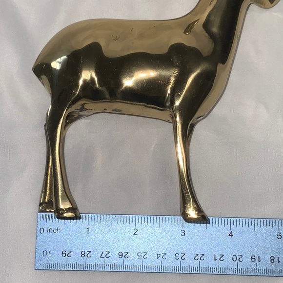 Vintage Solid Brass Ram Decor - Picture 7 of 9